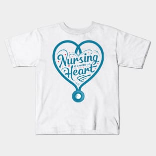 Heart of Care: Nursing Passion and Dedication Kids T-Shirt